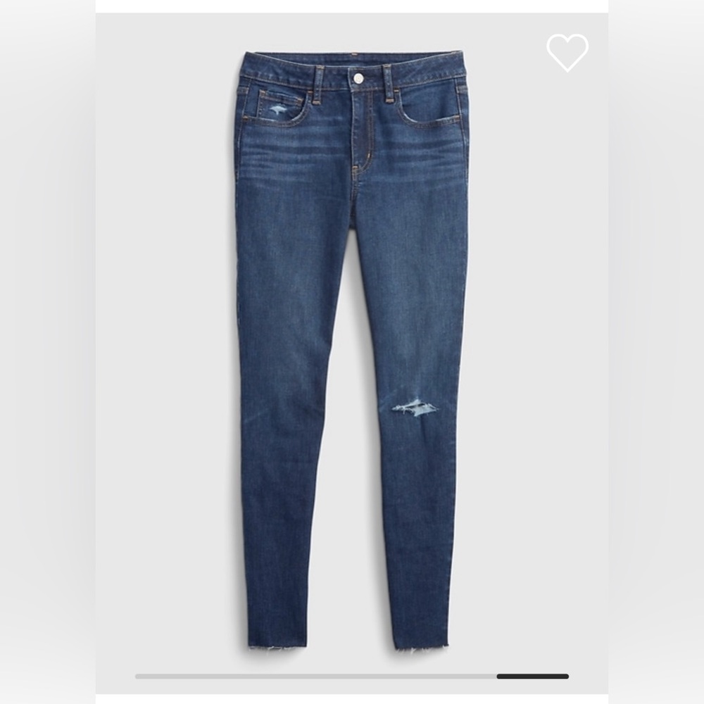 GAP Mid Rise Universal Jegging with Washwell, size 33, dark indigo